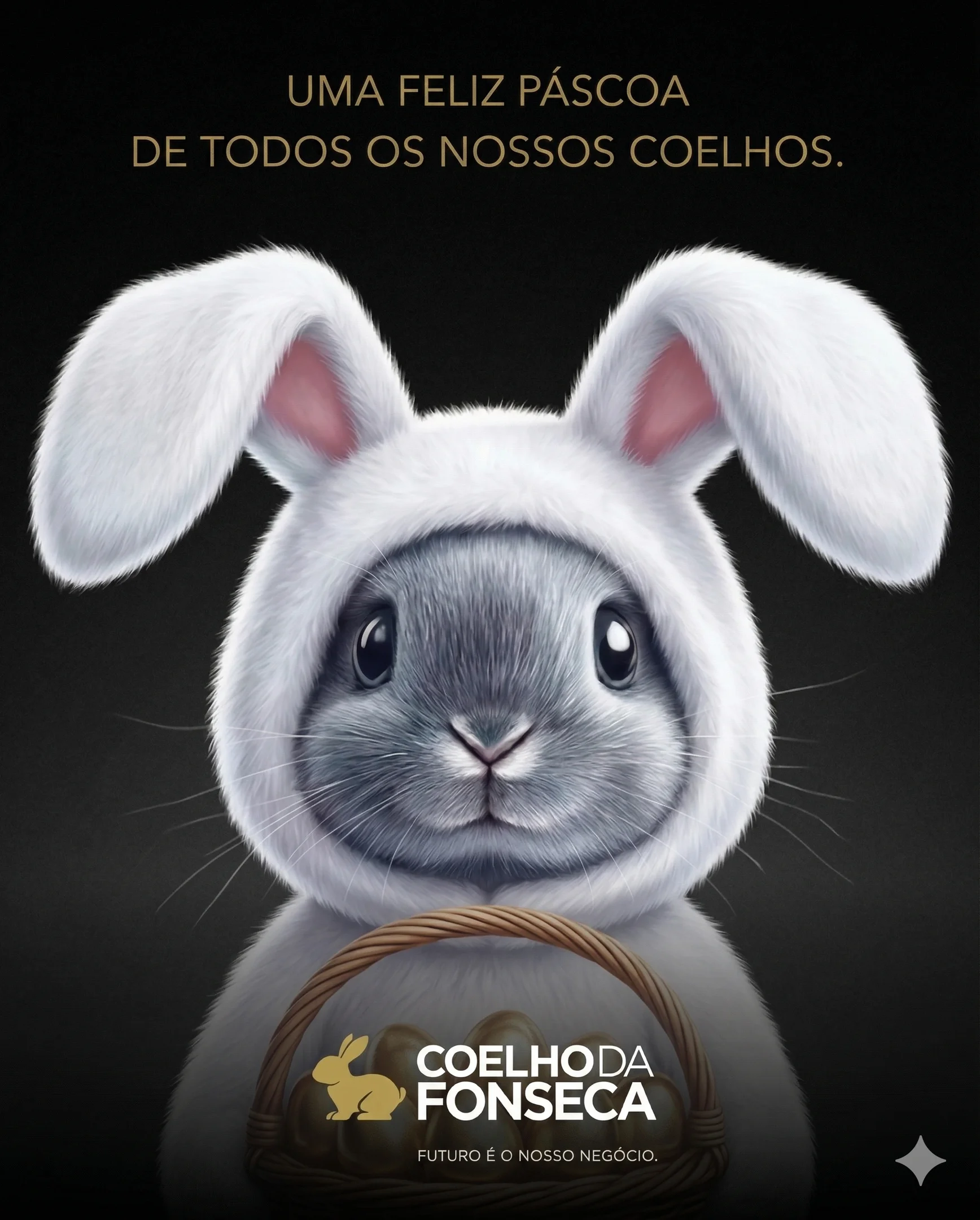 Feliz Páscoa, de todos os nossos coelhos!