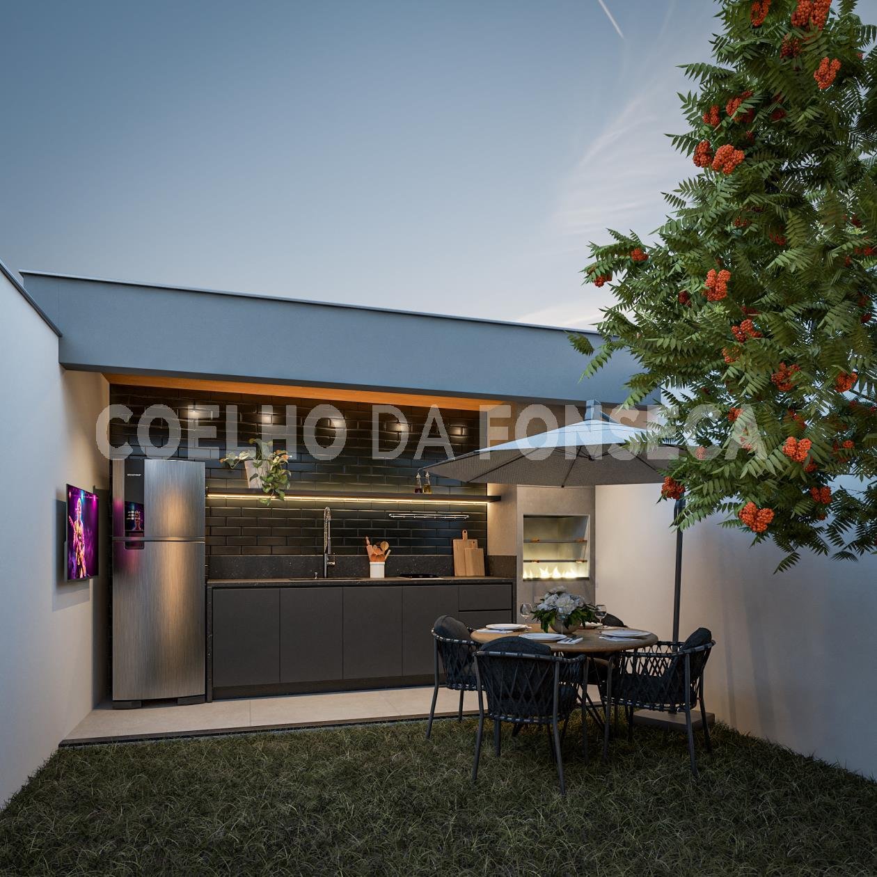 Perspectiva da Área de Lazer