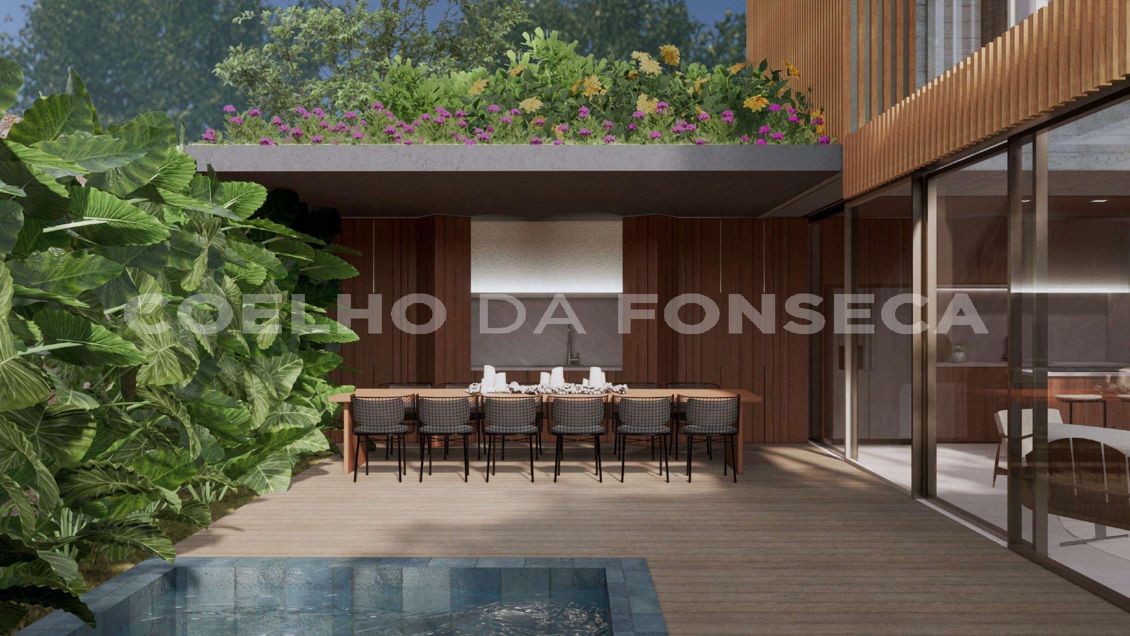 Perspectiva da Área de Lazer