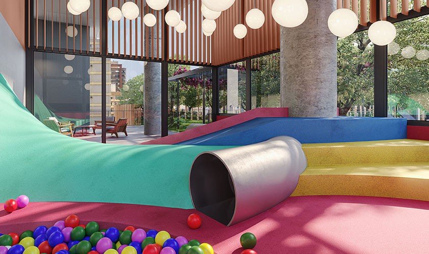 Perspectiva da Área de Lazer