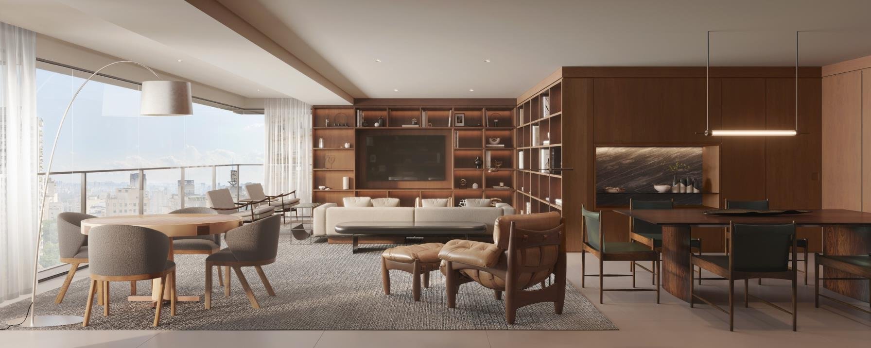 Perspectiva do Living