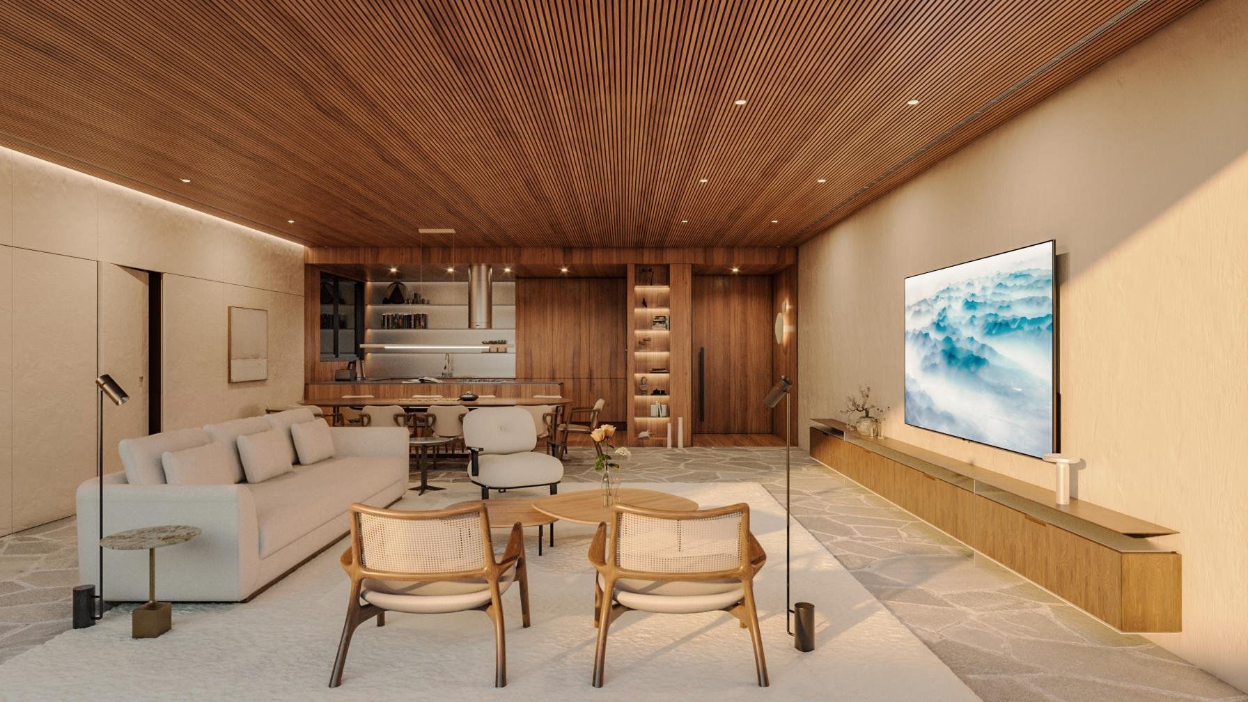 Perspectiva do Living