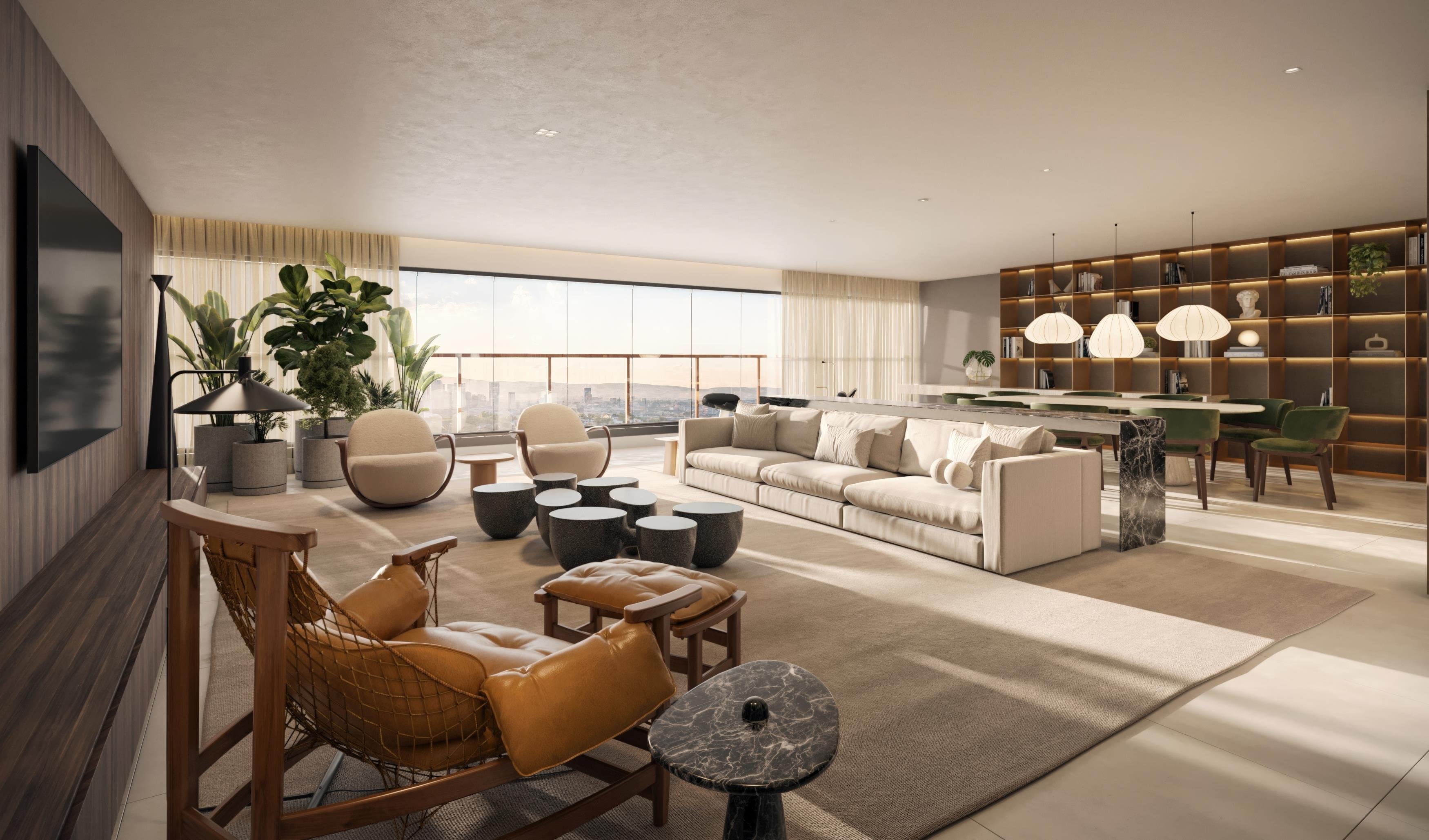 Perspectiva do Living