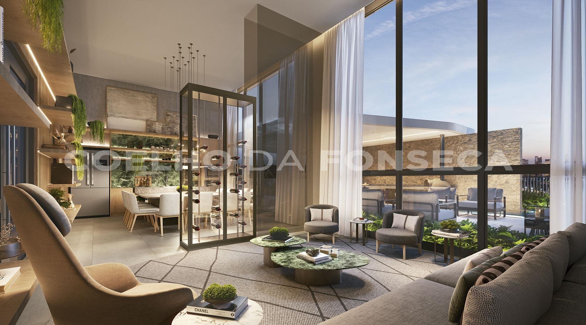 Perspectiva da Área de Lazer