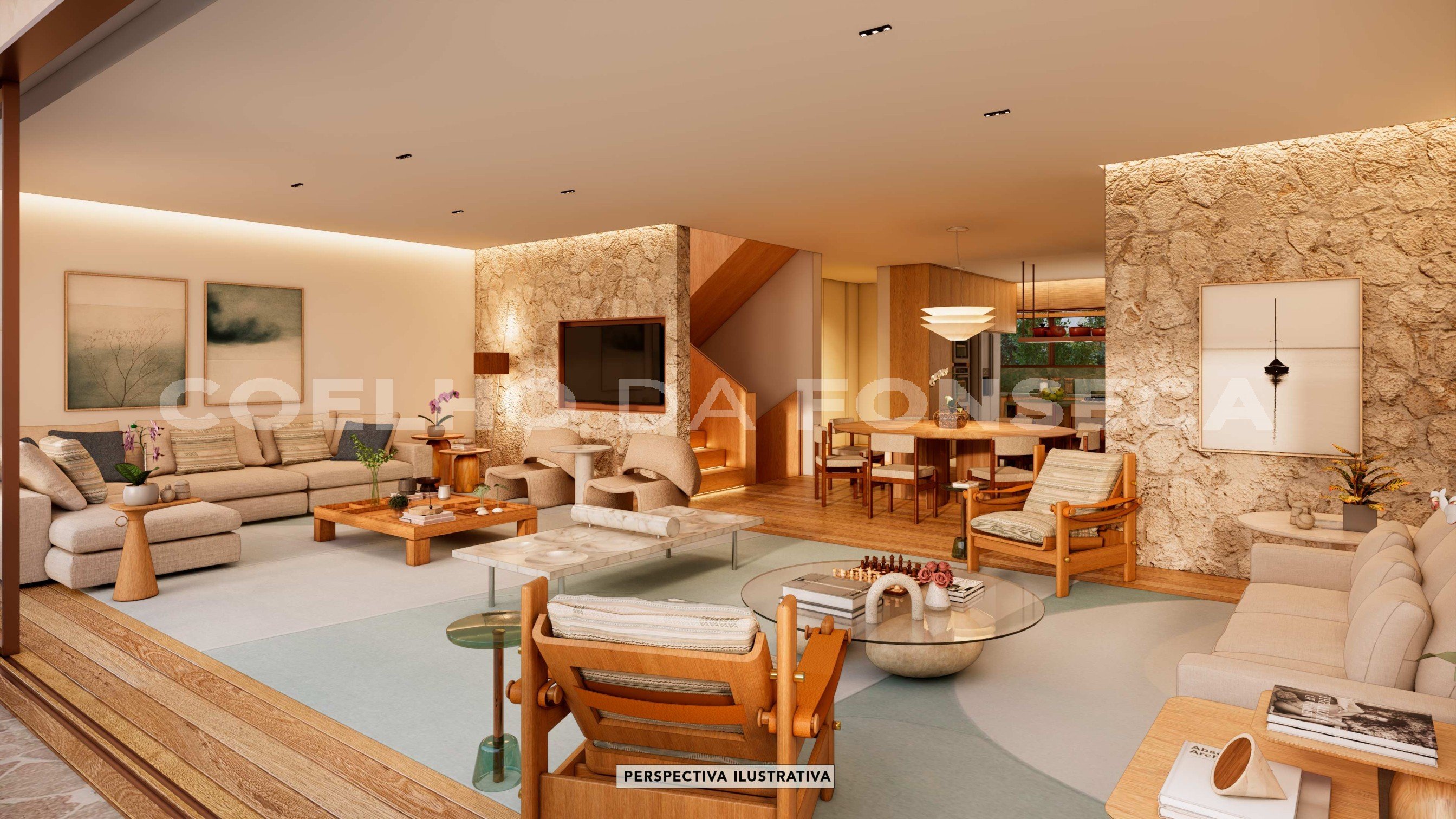 Perspectiva do Living