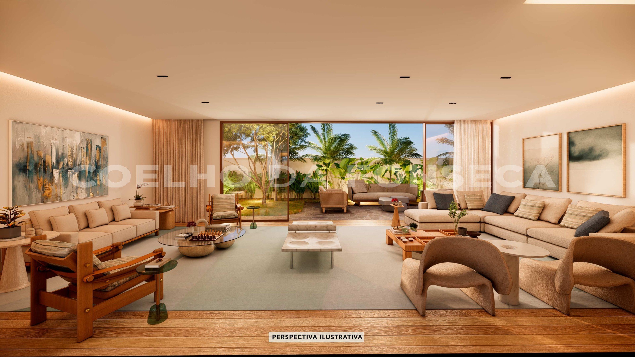 Perspectiva do Living