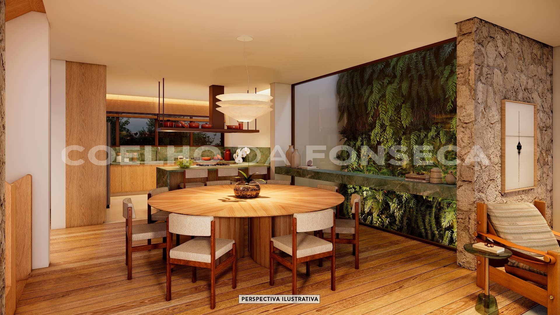 Perspectiva do Living