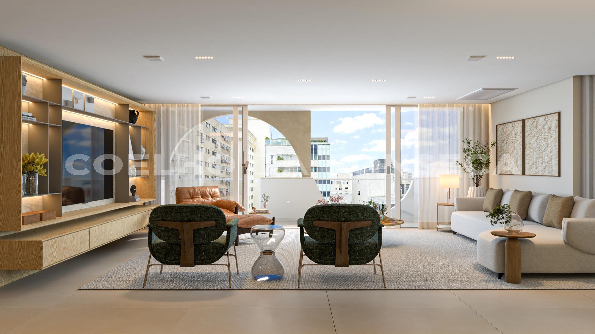 Perspectiva do Living