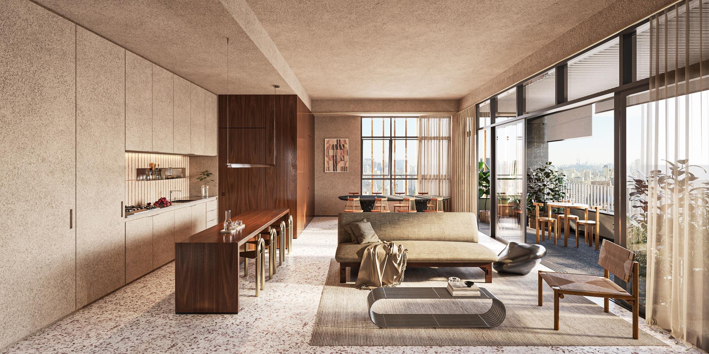 Perspectiva do Living