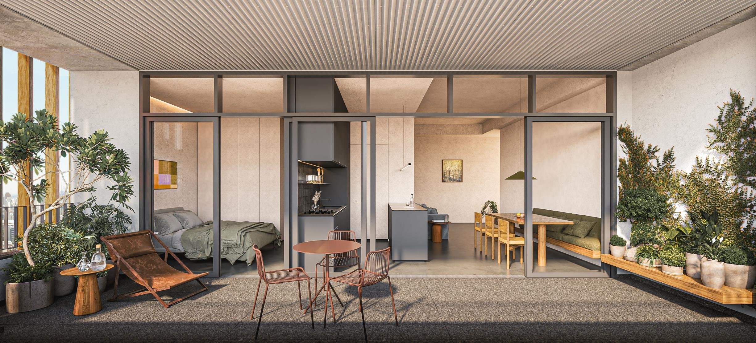 Perspectiva do Living